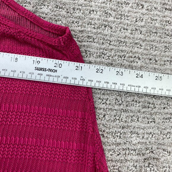 Red Coral Collections Tank Top Mesh See Through Shirt Women Size XXL Sleeveless - Picture 3 of 4